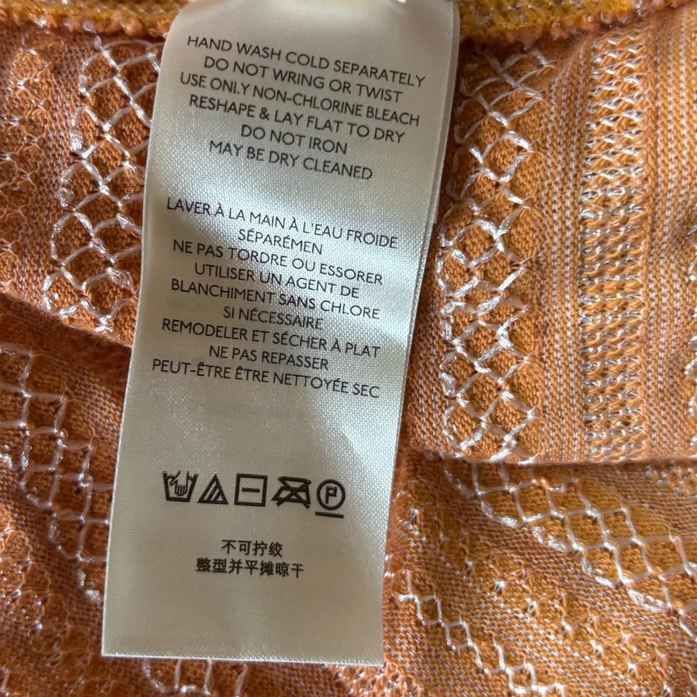 Free People Eloise Boho Orange Wrap Crop Top‎
